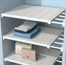 Adjustable Storage Shelves, Expandable Space-Saving Design, Durable Stainless Steel, Multi-Level Hanging Organizer for Closet, Kitchen, Bathroom - Übersicht 4