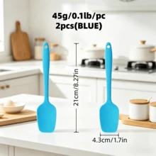 2/4 Pcs Small Silicone Spatula Spoon Heat Resistant Non Scratch Flexible Kitchen Scraper For Baking Cooking Nonstick Pan 4 Colors - View 13