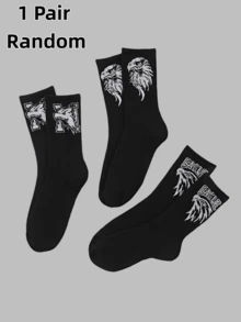 1/3 Đôi tất thể thao đa năng kiểu Mỹ in hình đại bàng, thiết kế unisex, thích hợp cho cả nam và nữ. - Nhiều màu - Xem 18