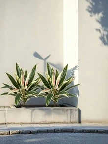PKFC Large Green Boston Fern Artificial Tree, Dragon Blood Tree Artificial Flowers, Plastic Artificial Greenery, Perfect For Indoor And Outdoor Decoration, Courtyard, Hotel Decor, Wedding, Photography, Housewarming Gift And Holiday Gift. Pot Not Included - Mint Green - View 4