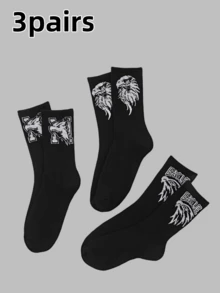 1/3 Đôi tất thể thao đa năng kiểu Mỹ in hình đại bàng, thiết kế unisex, thích hợp cho cả nam và nữ. - Nhiều màu - Xem 15
