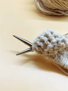 80cm Stainless Steel Circular Knitting Needles, 9 Sizes Available, Smooth Needle Body Prevents Yarn Splitting, Compatible With All Yarn Thicknesses, Suitable For DIY Knitting Adult Sweaters, Cardigans, Scarves, Baby Blankets And Knit Hats - Stainless Steel Circular Knitting Needles - View 5