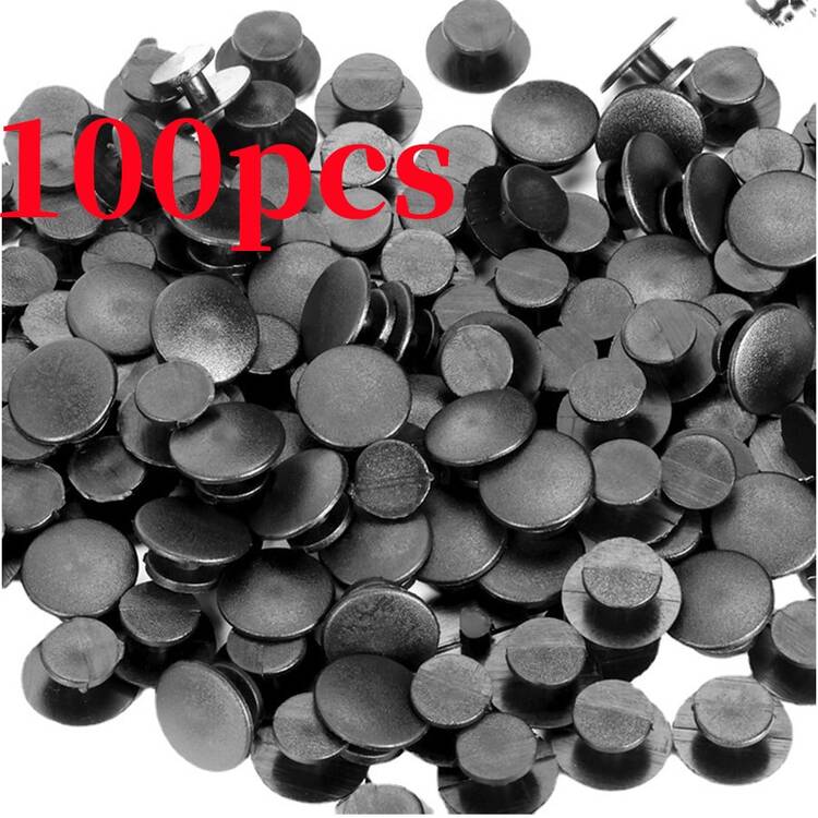 100入 12*8mm 標準尺寸 DIY 可重複使用易安裝塑膠鞋飾背扣裝飾鈕扣，通用 DIY 風格圓形替換配件，適用於洞洞鞋、Bogg 包與手環裝飾 - 查看 10