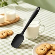 2/4 Pcs Small Silicone Spatula Spoon Heat Resistant Non Scratch Flexible Kitchen Scraper For Baking Cooking Nonstick Pan 4 Colors - View 9
