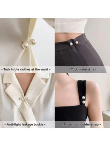 2/4 buah Klip Ujung Celana Denim, Peniti Anti-Terbuka di Dada, Kancing Pengencang Pinggang, Gesper Sandal Anti-Selip, Pengatur Panjang Celana - MultiWarna - View 9