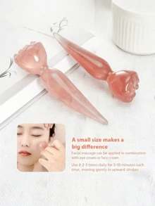 1 chiếc dụng cụ massage mặt cầm tay màu hồng, thích hợp cho mặt, cổ và toàn thân, con lăn thư giãn chăm sóc da hàng ngày. - Nhiều màu - Xem 5