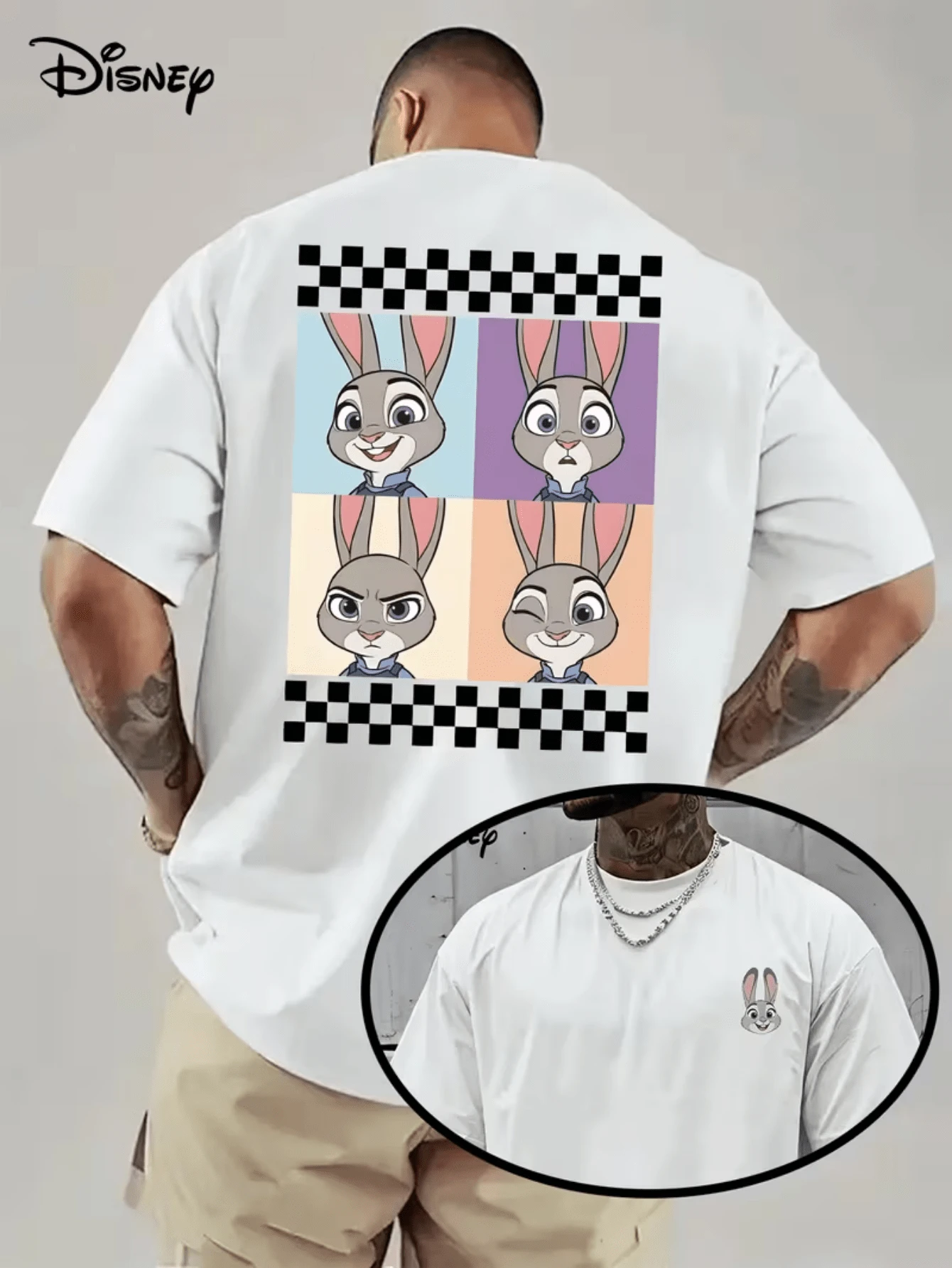 (Licencia oficial de Disney) Camiseta de hombre de Disney Mickey y amigos, camiseta gráfica de bloque de color "Mickey y amigos", camiseta casual de cuello redondo oversize de manga corta, estampado de cuadrícula de Donald, Goofy, Daisy, Minnie, Mickey, Pluto para hombre, camisetas de manga corta oficialmente autorizadas de Disney para hombre, ropa de hombre, hombre, ropa de hombre, ropa de verano, camisas de hombre, camisetas gráficas, atuendos de Disney para hombre, camisetas gráficas, camisetas para hombre, camisas para hombre, atuendos de verano para hombre, regalo del día del padre, regalo perfecto para familiares y amigos, que son necesarios para fiestas de cumpleaños, camisas de Disney, ropa de hombre, ropa de verano, camisetas de Disney con licencia oficial, camisetas de manga corta de primavera/verano de Disney para hombre y mujer - Blanco - Ver 1