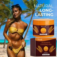 150g,Tanning Gel, Helps To Tan Bronze And Wheat Tones On The Beach In Summer, Creating A Healthy And Beautiful Tan Complexion,Not Irritate The Skin,Moisturizes And Hydrates The Skin - 彩色 - 查看 1