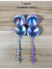 1件3D打印龙蛋雕塑,附赠礼品袋,关节可活动,水晶龙雕塑工艺品,彩色动物造型收纳盒,创意家居/办公室/活动装饰礼品 - 多款式 - 查看 13