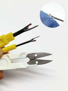 3件套/6件套拆线器工具套装 | 大号拆线器、小号双色拆线器、带盖安全剪刀，适用于缝纫、拼布、刺绣、DIY手工、服装修补，是缝纫初学者、拼布爱好者和手工达人的理想之选。 - 拆線器 - 查看 6