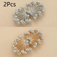 2Pcs/4Pcs Set Elegant High-End Buttons, Fur Coat Decorative Buttons With Rhinestone Decoration, Suitable For Capes, Jackets, Coats, Trench Coats And Shawls, Invisible Sewing Hole Design, Traditional Cheongsam Buttons - Multicolor - View 16