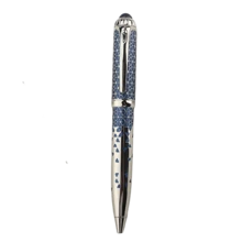 Bút ký bằng kim loại chạm khắc rỗng lấp lánh, thân bút bằng kim loại khảm sequin, văn phòng phẩm viết. - 996 - Xem 9