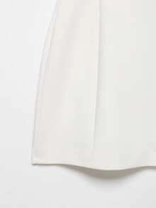 DEEKA Spring/Summer New Arrival Women's Fashion Pleated Pocket Mini Dress, European And American Style Elegant - White 1 - View 11