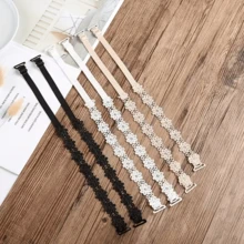 1對/2對/3對/4對蕾絲花卉裝飾內衣肩帶，可調節多功能防滑肩帶，適用於女性內衣與內衣配件 - 彩色 - 查看 7