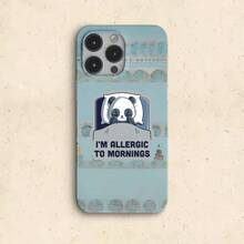 Lazy Panda Sticker I'M ALLERGIC TO MORNINGS Social Anxiety Early Riser Difficulty Funny English Sticker Waterproof Vinyl Sticker - Durable Matte Surface, Self-Adhesive Bumper Sticker, Suitable For Cars, Windows, Laptops, Trucks, Water Bottles - Multi-Purpose Durable Design, Car Sticker - Vinyl - View 4