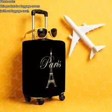 1pc / Minimalist Business Pattern / Flat Print Design / Luggage Protective Cover (Only Luggage Protective Cover, Not Including Luggage) / Suitable For 20 To 28 Inch Luggage / Made Of Thickened Fabric / Essential Accessory For Your Travel And Checked Luggage. - Multicolor - View 36
