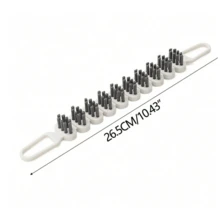 1/2 Chiếc Chổi Vệ Sinh Khe Nhọn Đa Năng 10.43 Inch Chổi Nhọn Linh Hoạt Dùng Để Vệ Sinh Gạch Lát Bếp Và Các Khe Hẹp Nhỏ Với Lông Chổi Mềm - Bàn chải làm sạch linh hoạt - Xem 3