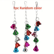 1/5/7pcs Bird Parrot Toy Set, Colorful Vine Ball With Climbing Ladder And Swing, Hammock Bell Perch, Foraging Puzzle Toy, Suitable For Small And Medium Birds, Training And Brain Exercise For Lovebirds, Parakeets, Macaws - View 16