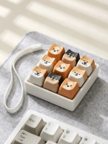 1个狗狗按键帽，按压式钥匙扣挂件，吉娃娃可爱狗狗3D打印按键帽底座减压按钮，小型机械键盘可拆卸按键帽，背包装饰风格，韩版时尚背包挂件装饰配件，包包挂饰，汽车钥匙扣，钥匙链挂件，包包挂件钥匙扣，钥匙扣配件，女士钥匙扣钥匙圈，送给女性的礼物，送给母亲的礼物，生日礼物，送给朋友的礼物，节日礼物，活动纪念品，派对礼物 - 彩色 - 查看 1