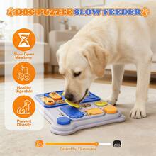 Interactive Slow Feeder Dog Toy, Relieves Boredom, Stimulates Dog's Brain And Intelligence Through Fun Activities, Slows Down Eating Speed, Suitable For Small And Large Dogs, Scientifically Protects Digestive System, No Battery Or Charging Required, Durable And Worry-Free. - Grey - View 7