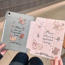 Phù hợp với máy tính bảng iPad Air 11, ốp bảo vệ, khóa từ tính, vỏ bảo vệ phẳng dạng gập chữ Y bằng acrylic trong suốt cao cấp, màu tím khói, mặt sau có thể tự do tùy chỉnh, giá đỡ đa năng có khe cắm bút tích hợp, vỏ lưng acrylic trong suốt chống trầy xước và chống cong vênh, có nam châm hút. - Trong sáng - Xem 6