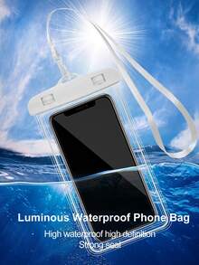 通用IPX6防水手机套 - 兼容 17/16/15/14/13/12/11 Pro Max、Galaxy S22/S23及其他7.0英寸及以下手机，触控灵敏，适合海滩、邮轮、雨天等场合，附带挂绳 - 彩色 - 查看 17