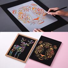 ELYU创意动物模板蕾丝尺，绘画模板/刮画模板 - C - 查看 4