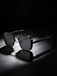 1 Pair Fashion New Metal Spring Punk Style Oversized Fashion Glasses, Suitable For Outdoor Travel And Beach For Men And Women - Multicolor - View 9