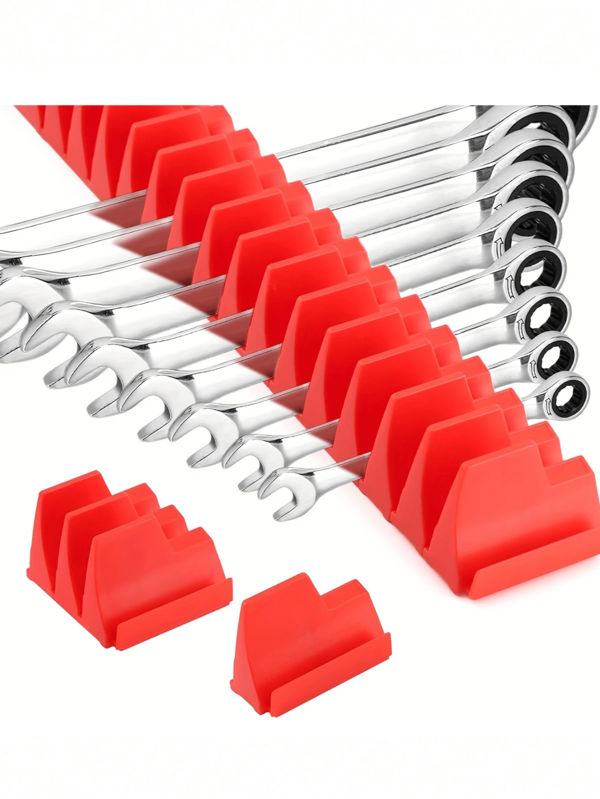 10pcs - Wrench Pro Premium Organizer - Upright Magnetic Storage For Hexagonal Heads - Durable Modular Toolbox Holder