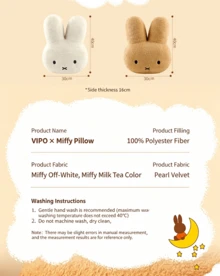 Miffy Plush Long Body Pillow, Cute Cartoon Anime Sleep Pillow, Soft Plush Doll Gift For Women, Girls, Couples, Home Decor - Multicolor - View 4