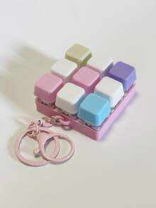 2026 Nouveau pendentif de touche de clavier anti-stress créatif - options de couleurs multicolores, avec porte-clés, convient aux claviers mécaniques - cadeau de la Saint-Valentin et accessoire de mode, 1 pièce Porte-clés de clavier anti-stress émettant un son - Un jouet anti-stress, un soulagement de la pression et une couleur macaron vive et belle. - Multicolore - Voir 26