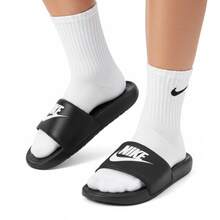 Nike Benassi JDI Slides Men's Black 343880-090 | Pool & Beach Ready, Recovery Comfort - 黑與白 - 查看 2