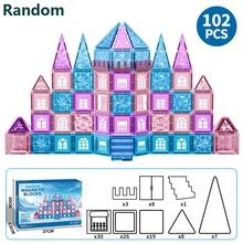 3D 磁力冰雪主題積木，適合 3-5 歲與 4-8 歲兒童，雪國磁力玩具，男孩女孩幼兒磁力積木，幼兒園 STEM 教育學習積木，聖誕生日禮物，蒙特梭學習遊戲 - 彩色 - 查看 15