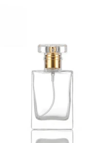 1 chai nước hoa có thể tái sử dụng 30ml, chai xịt thủy tinh mờ màu đen trong suốt, chai đựng mỹ phẩm rỗng hình vuông tối giản. - Chai pha chế - Xem 6