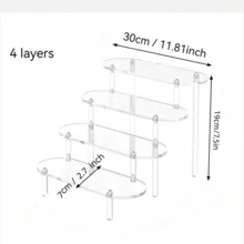 1. Giá trưng bày hình bậc thang bằng acrylic trong suốt hình tròn, giá trưng bày hình bậc thang nhiều tầng bằng acrylic trong suốt dùng để đựng hình nhân trong hộp bí ẩn, mỹ phẩm và đồ trang trí nhỏ. - Trong sáng - Xem 9