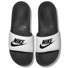Nike Benassi JDI Slides Men's Black 343880-090 | Pool & Beach Ready, Recovery Comfort - 白色 - 查看 1