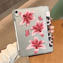 适用于华为MatePad SE 11英寸和MatePad 11.5英寸平板电脑的磁吸式三折智能睡眠/唤醒平板电脑保护套 - 無色 - 查看 4