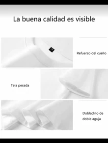 Casual T-Shirt, 100% Cotton, Black, 220 Grams, Sizes (S-3XL), Unisex, Long Sleeves, Suitable For All Seasons, Pumas UNAM University Print, Round Neck, Loose Fit, Casual, Sporty - 白色 - 查看 5