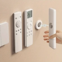 2 Pieces Magnetic Remote Control Holder Set - Strong Magnetic Base, Multi-Functional Magnetic Sticker, Wall-Mounted Strong Suction Cup, Traceless Adhesion, No Drilling Required, Strong Adhesion, Suitable For Air Conditioners - View 2