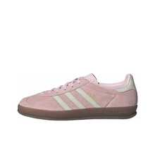 Adidas Originals GAZELLE INDOOR Women's Low-Top Sneakers In Pink - Split Leather, Top Grain Cowhide, Comfortable And Versatile Thin Sole - Pink - View 11