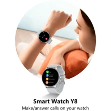 GAWSUG Reloj Inteligente Circular Minimalista con Llamada Bluetooth, Rastreador de Actividad Metálico Delgado de 0.36 Pulgadas para Muñecas Pequeñas, Monitor de Salud Diaria Recordatorio de Mensajes, Mejor Regalo Tecnológico 2026 para Hombres y Mujeres - Ver 2