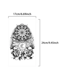 1pc Men's Tattoo Simulation Totem Temporary Tattoo Sticker Geometric Pattern Semi-Permanent Waterproof Sweat-Resistant Lasts 1-2 Weeks Realistic Herbal Juice Anti-Friction Non-Reflective Men's Tattoo Sticker Suitable For Arms, Chest, Legs, Abdomen, Waist, Fingers, Neck, Spine Modernist Body Art - HE - View 5