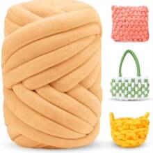 Cinta de Bolsos de Ganchillo, Hilo Gigante 300g Hilo de Lana Suave Hilo Chunky Tubular, Madejas de Lana Gruesa para Mantas Hechas a Mano, Mascotas, Cama - A-Rot - Übersicht 2