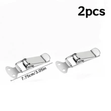 2/5Pcs Stainless Steel Box Latch Buckle Duckbill Clasp Universal Metal Clasp Accessories For Toolbox Wooden Box Beehive, Rust-Proof Corrosion-Resistant Durable - Silver - View 16