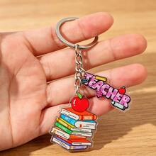 Teacher's Day Gratitude-Themed Keychains, Cute Acrylic Teacher Keyring Pendants, Suitable For Back-To-School Season, Graduation Season And School Opening Season, Thank-You Gifts For Teachers - One Size - View 12