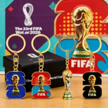 派對鑰匙圈禮盒組 3件入，2026 FIFA 世界盃美國加拿大墨西哥主題鑰匙圈禮盒組，世界盃足球鑰匙圈多色款，世界盃周邊吊飾，背包吊飾鑰匙圈 - 查看 1