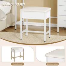 Taburetes de tocador - Blanco - Ver 3