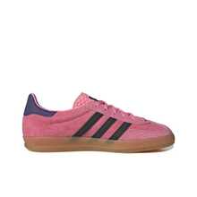 Giày thể thao cổ thấp adidas Originals GAZELLE làm từ da lộn bò tách lớp, chống trơn trượt, thoải mái, bền bỉ, dành cho nữ, màu hồng và đen. - Hồng - Xem 2