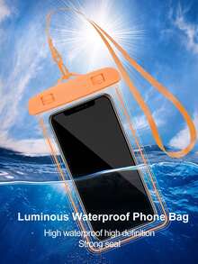 通用IPX6防水手机套 - 兼容 17/16/15/14/13/12/11 Pro Max、Galaxy S22/S23及其他7.0英寸及以下手机，触控灵敏，适合海滩、邮轮、雨天等场合，附带挂绳 - 彩色 - 查看 15