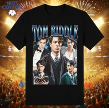 Harry Pt And The TomRiddle Dark Wizard T-Shirt | Gender-Neutral Oversized Movie Fan Shirt Black - Black - View 9